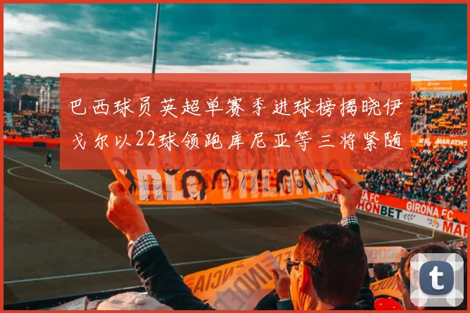 巴西球员英超单赛季进球榜揭晓伊戈尔以22球领跑库尼亚等三将紧随其后